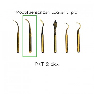 Yeti Modellierspitzen waxer/pro/PKT 2 dick