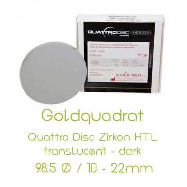 Goldquadrat Quattro Disc Zirkon HTL translucent - dark
