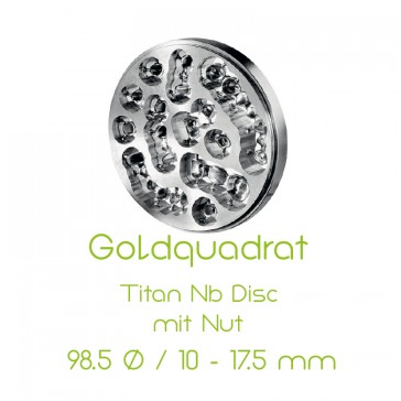 Titan Nb soft Disc mit Nut