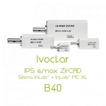 Ivoclar IPS e.max ZirCAD Sirona InLab® + InLab® MC XL - B40