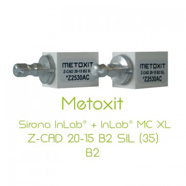 Metoxit Sirona InLab® + InLab® MC XL Z-CAD 20-15 B2 SIL (35)