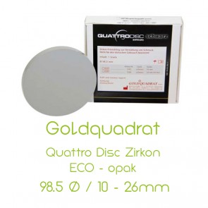 Goldquadrat Quattro Disc Zirkon ECO - opak