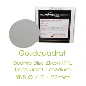 Goldquadrat Quattro Disc Zirkon HTL translucent - medium